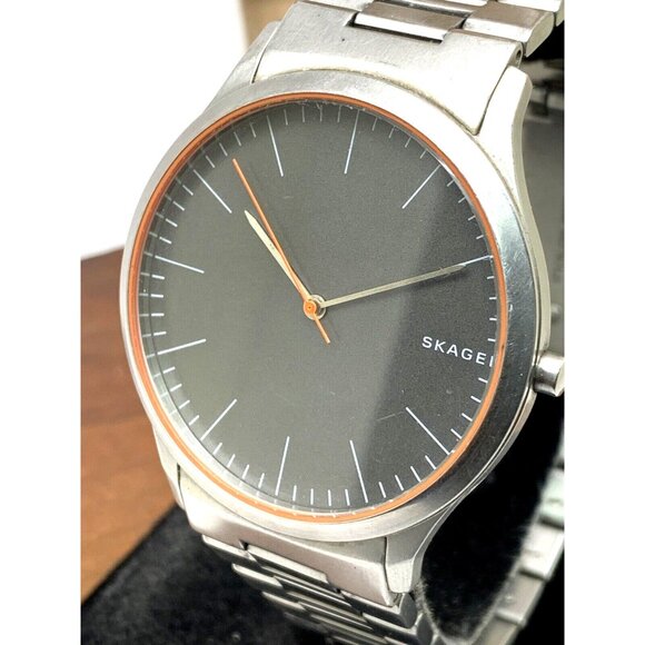 Skagen Denmark Men's Watch SKW6423 Quartz Gray Dial Silver Stainless Steel 41mm - Picture 12 of 13